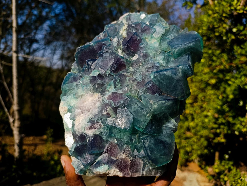 Natural XL Cubic Fluorite Specimen x 1 From Mandrosonoro Madagascar