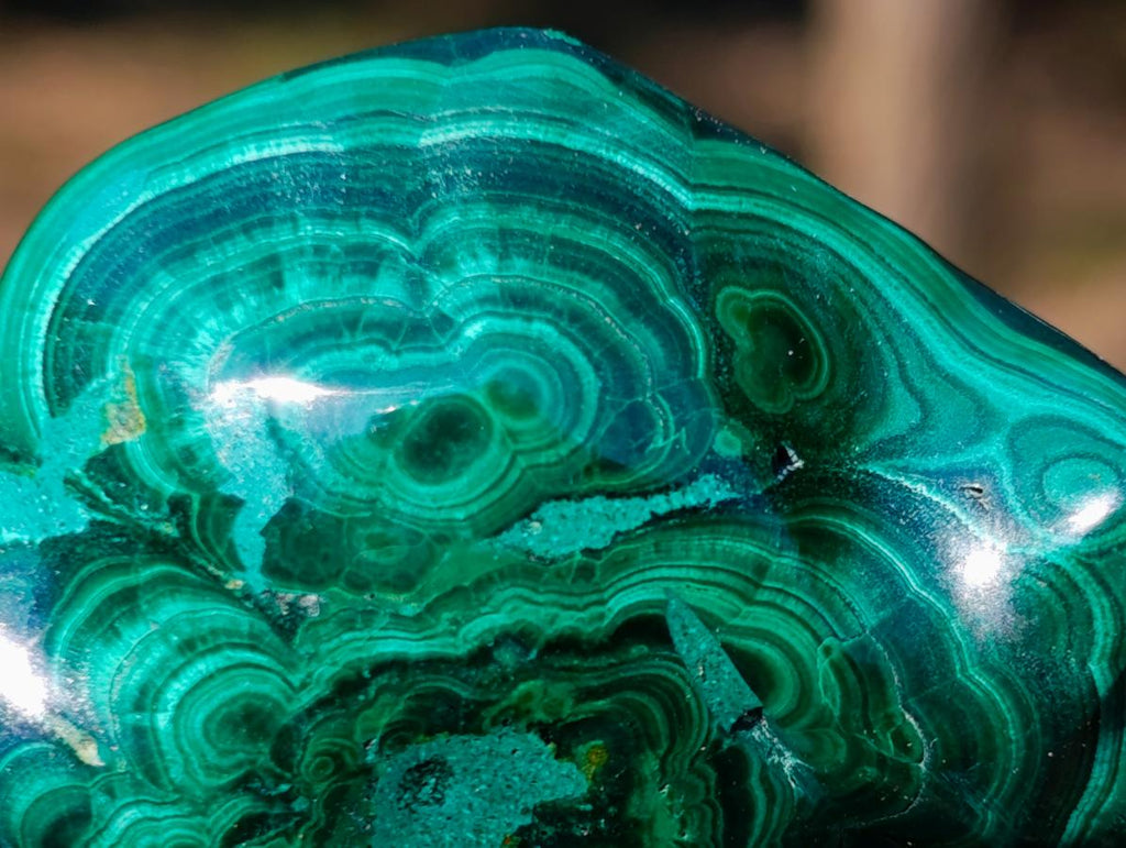 Hand Made Malachite Elephant Carving x 1 From Congo