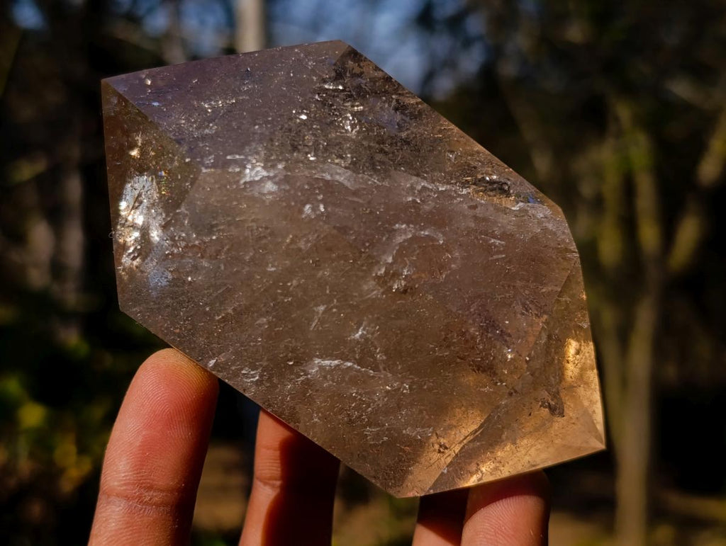 Polished Double Terminated Smokey Quartz Crystal x 1 From Madagascar