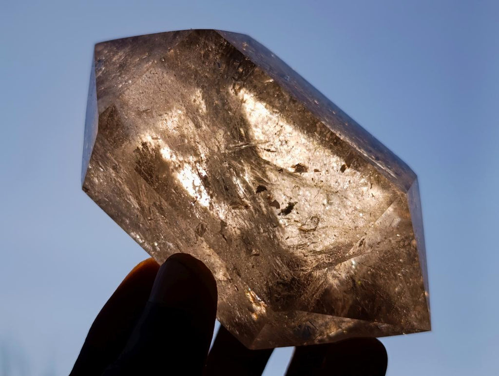 Polished Double Terminated Smokey Quartz Crystal x 1 From Madagascar