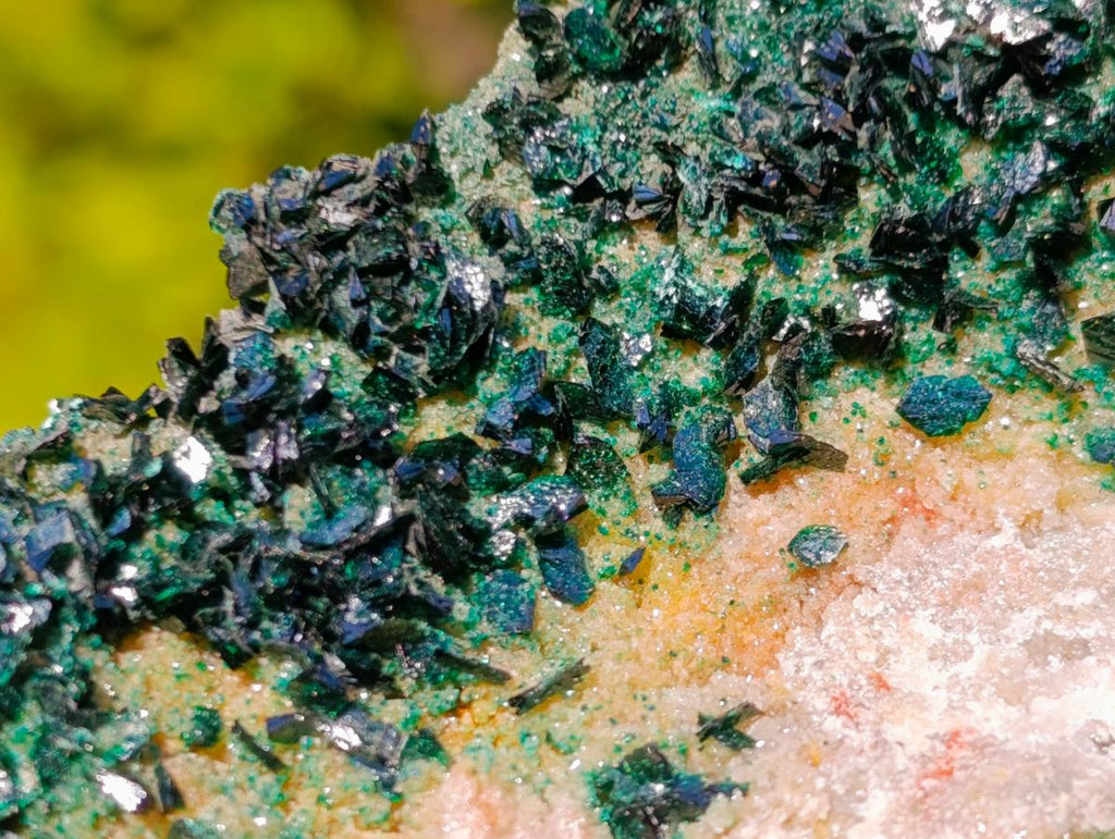 Natural Cabinet Size Rare Crystalline Malachite on Dolomite Specimen x 1 From Tenke Fungurume, Congo
