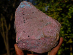 Natural Double Sided Drusy Chrysocolla and Cobaltian Dolomite Specimen x 1 From Likasi, Congo