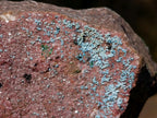 Natural Double Sided Drusy Chrysocolla and Cobaltian Dolomite Specimen x 1 From Likasi, Congo