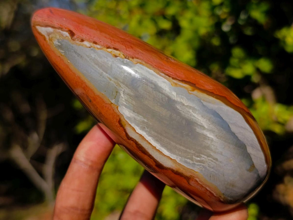 Polished Polychrome Jasper Standing Display Piece x 1 From NW Coast, Madagascar