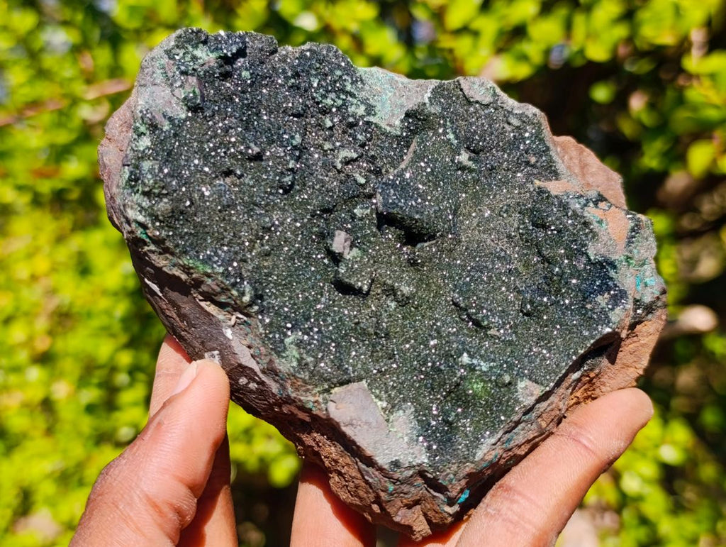 Natural Cabinet Size Libethenite on Dolomite Matrix Specimen x 1 From Kolwezi, Congo
