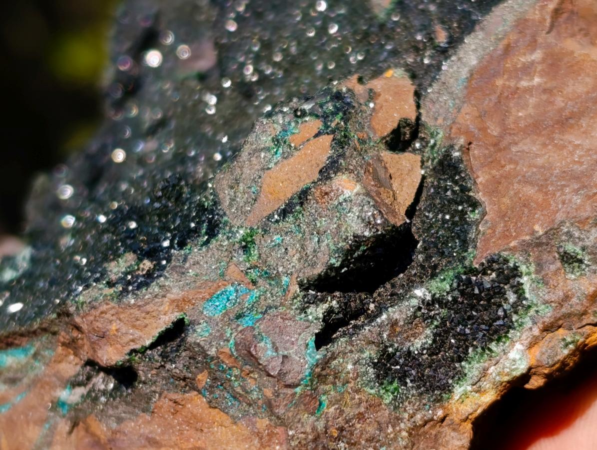 Natural Cabinet Size Libethenite on Dolomite Matrix Specimen x 1 From Kolwezi, Congo