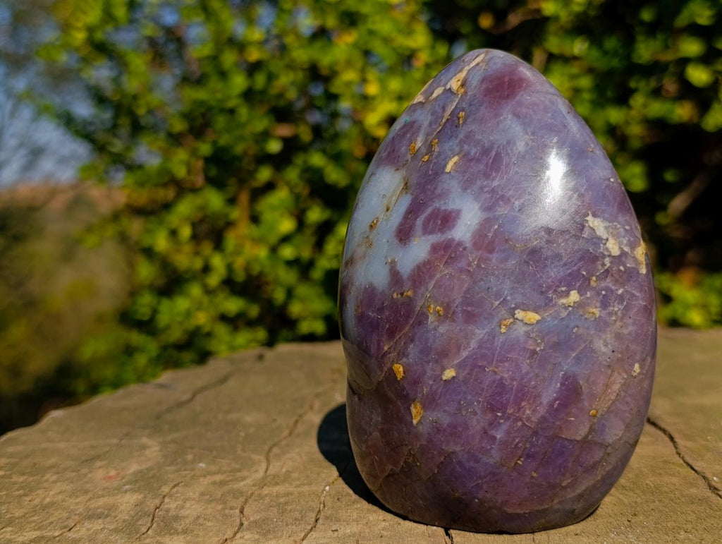 Polished Gemmy Purple "Sugi" Rose Quartz Standing Display Piece x 1 From Ambatondrazaka, Madagascar