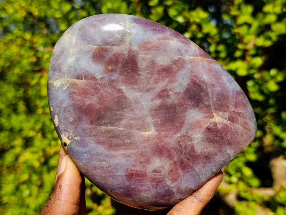 Polished Gemmy Purple "Sugi" Rose Quartz Standing Display Piece x 1 From Ambatondrazaka, Madagascar