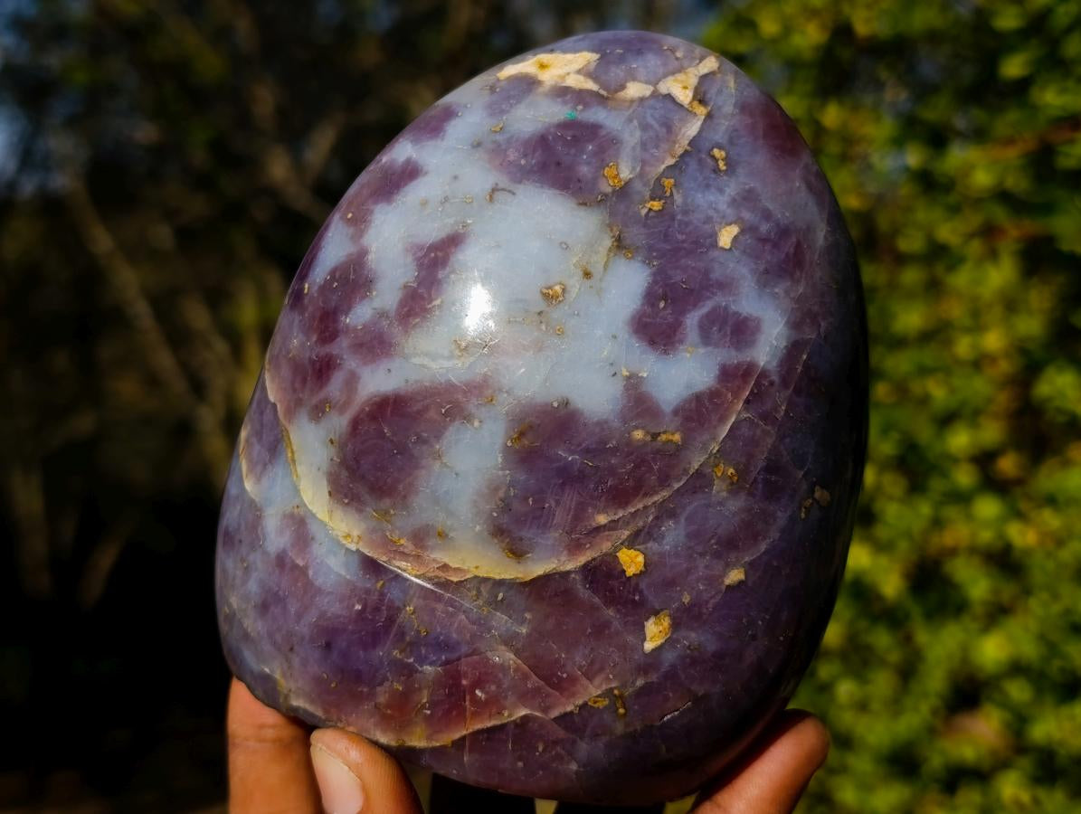 Polished Gemmy Purple "Sugi" Rose Quartz Standing Display Piece x 1 From Ambatondrazaka, Madagascar