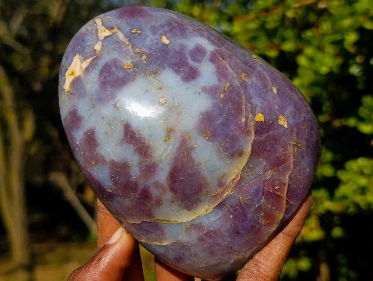 Polished Gemmy Purple "Sugi" Rose Quartz Standing Display Piece x 1 From Ambatondrazaka, Madagascar