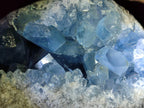 Polished and Natural Blue Celestite Geode Specimen x 1 From Sakoany Madagascar