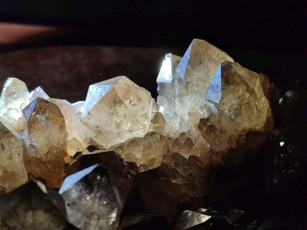 Natural XL Cascading Luena Smokey Citrine White Phantom Quartz Cluster x 1 From Luena, Congo