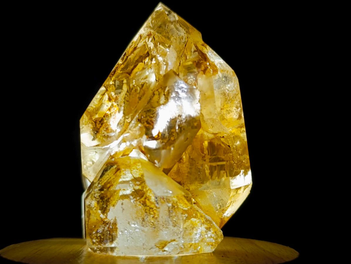 Polished and Natural Multi Layered Window Quartz Crystal x 1 From Akansobe, Madagascar
