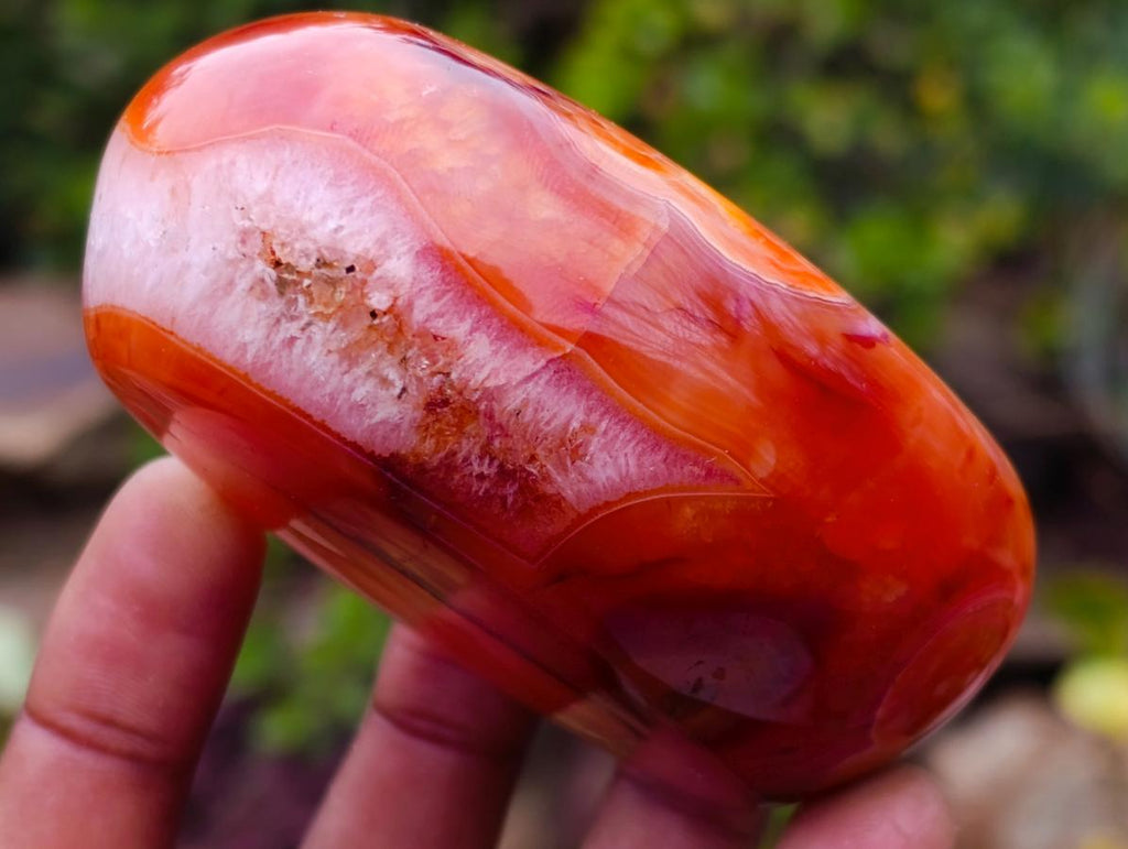 Polished Bowl and Sphere Carnelian Gemstone Set x 1 From Madagascar