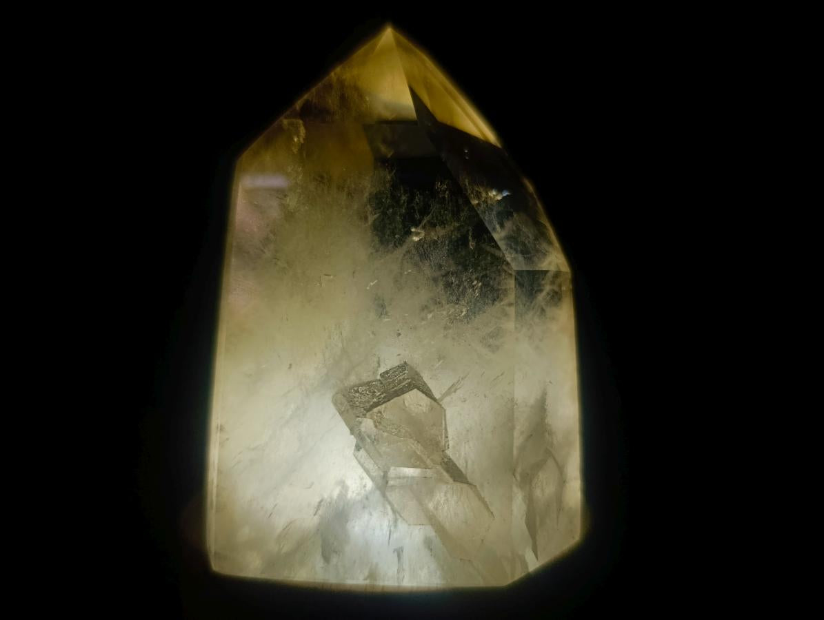 Polished Smokey Phantom Quartz Crystal x 1 From Anjozorobe, Madagascar