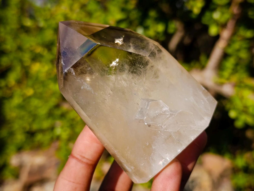 Polished Smokey Phantom Quartz Crystal x 1 From Anjozorobe, Madagascar