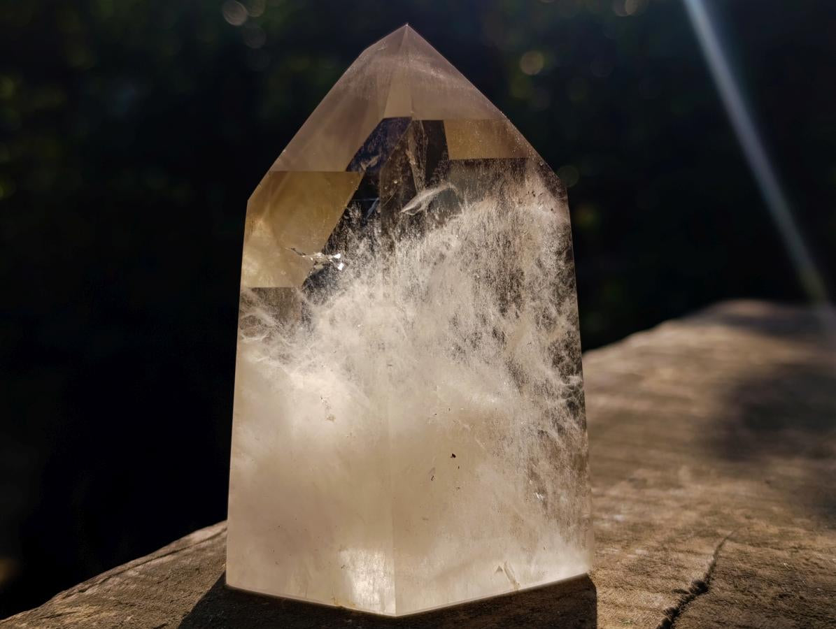Polished Smokey Phantom Quartz Crystal x 1 From Anjozorobe, Madagascar