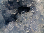 Polished and Natural Large Blue Celestite Heart x 1 From Sakoany Madagascar