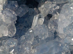 Polished and Natural Large Blue Celestite Heart x 1 From Sakoany Madagascar