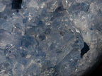 Polished and Natural Large Blue Celestite Heart x 1 From Sakoany Madagascar