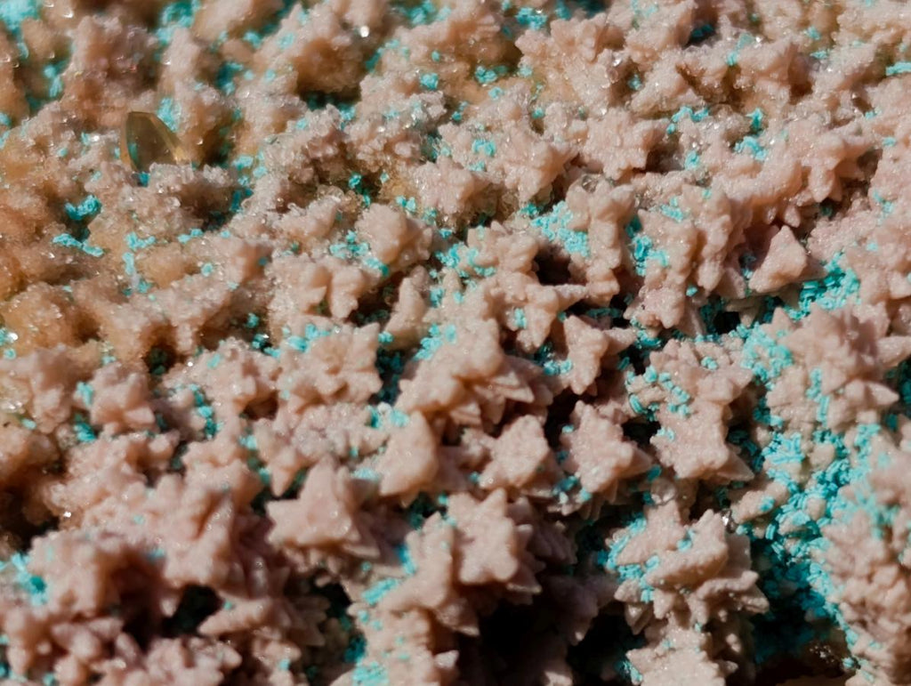 Natural Large Rare Rhodocalcite Specimen with Golden Dog Tooth Crystal x 1 From Mashamba West Mine, Congo