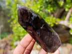Polished Dark Morion Smokey Amethyst Display Crystal x 1 From Madagascar