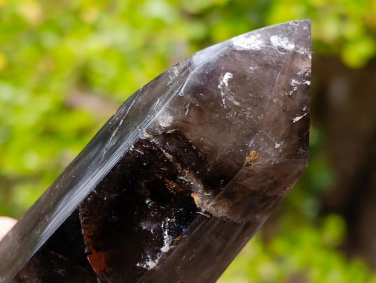 Polished Dark Morion Smokey Amethyst Display Crystal x 1 From Madagascar
