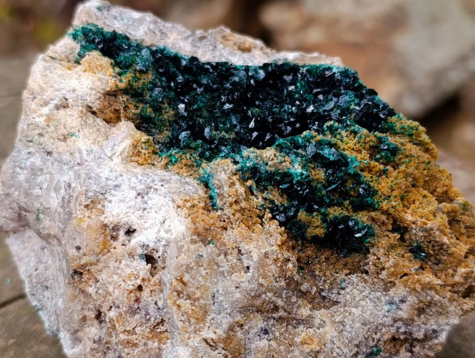 Natural Shiny Dark Green Crystalline Malachite Specimen x 1 From Kolwezi, Congo