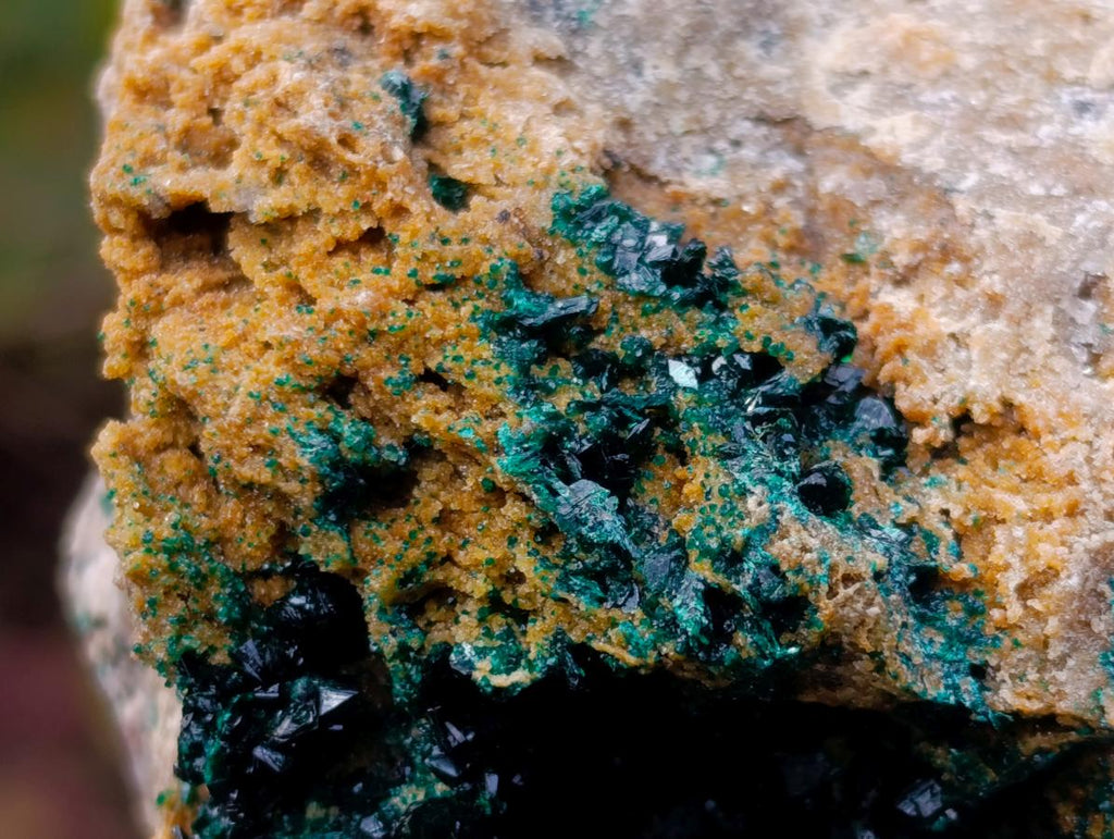 Natural Shiny Dark Green Crystalline Malachite Specimen x 1 From Kolwezi, Congo
