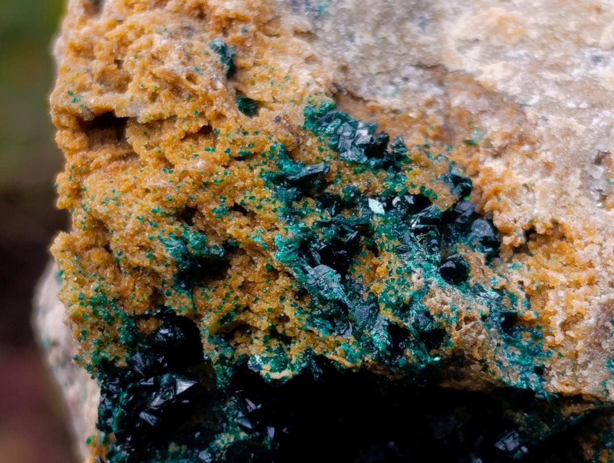 Natural Shiny Dark Green Crystalline Malachite Specimen x 1 From Kolwezi, Congo