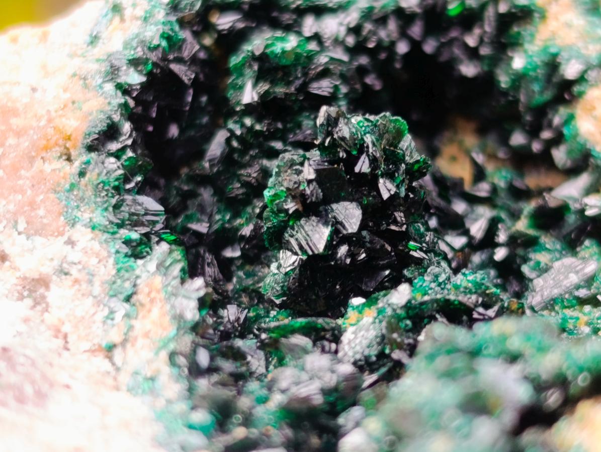 Natural Shiny Dark Green Crystalline Malachite Specimen x 1 From Kolwezi, Congo