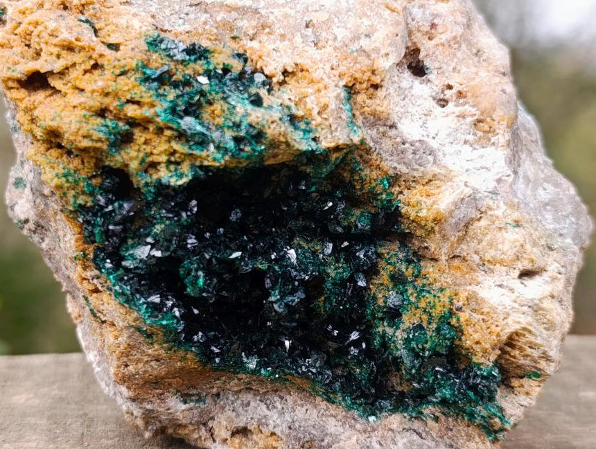 Natural Shiny Dark Green Crystalline Malachite Specimen x 1 From Kolwezi, Congo