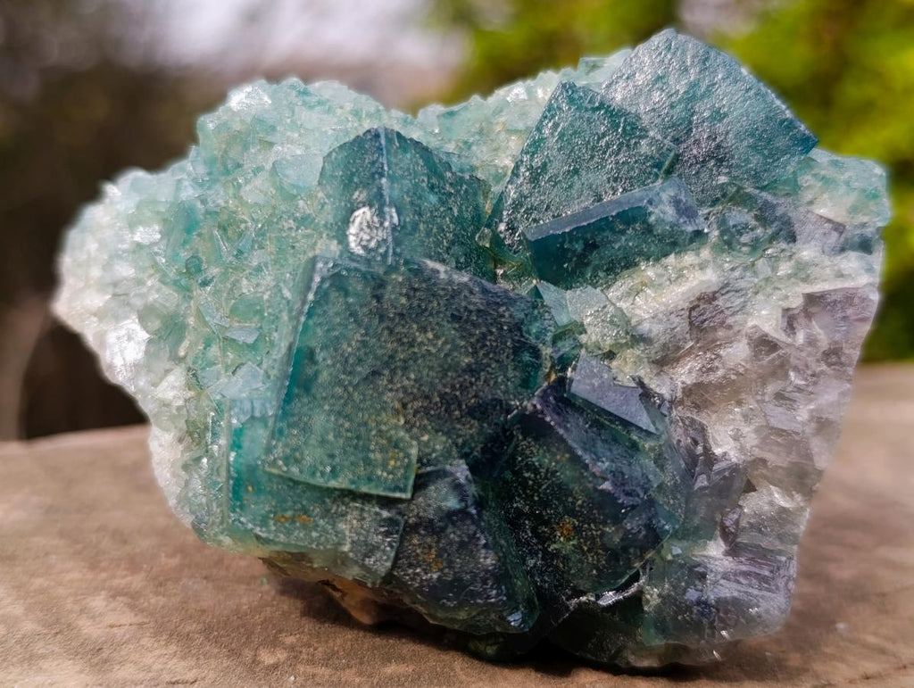 Natural Cubic Green Fluorite Specimen x 1 From Mandrosonoro, Madagascar