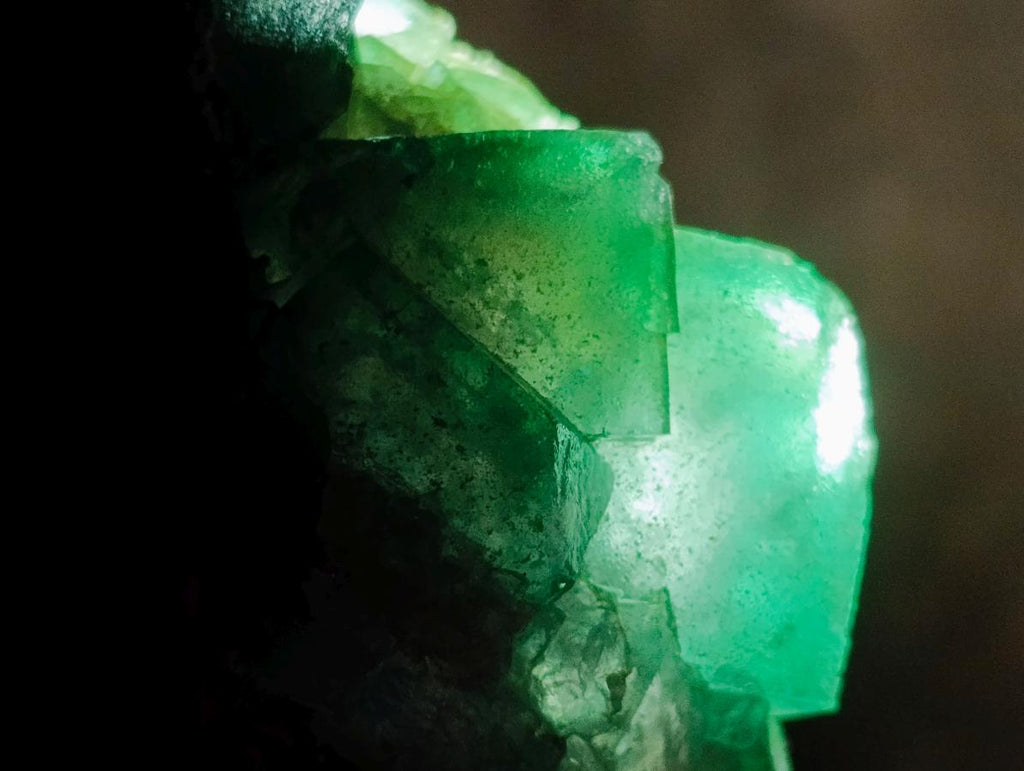 Natural Cubic Green Fluorite Specimen x 1 From Mandrosonoro, Madagascar
