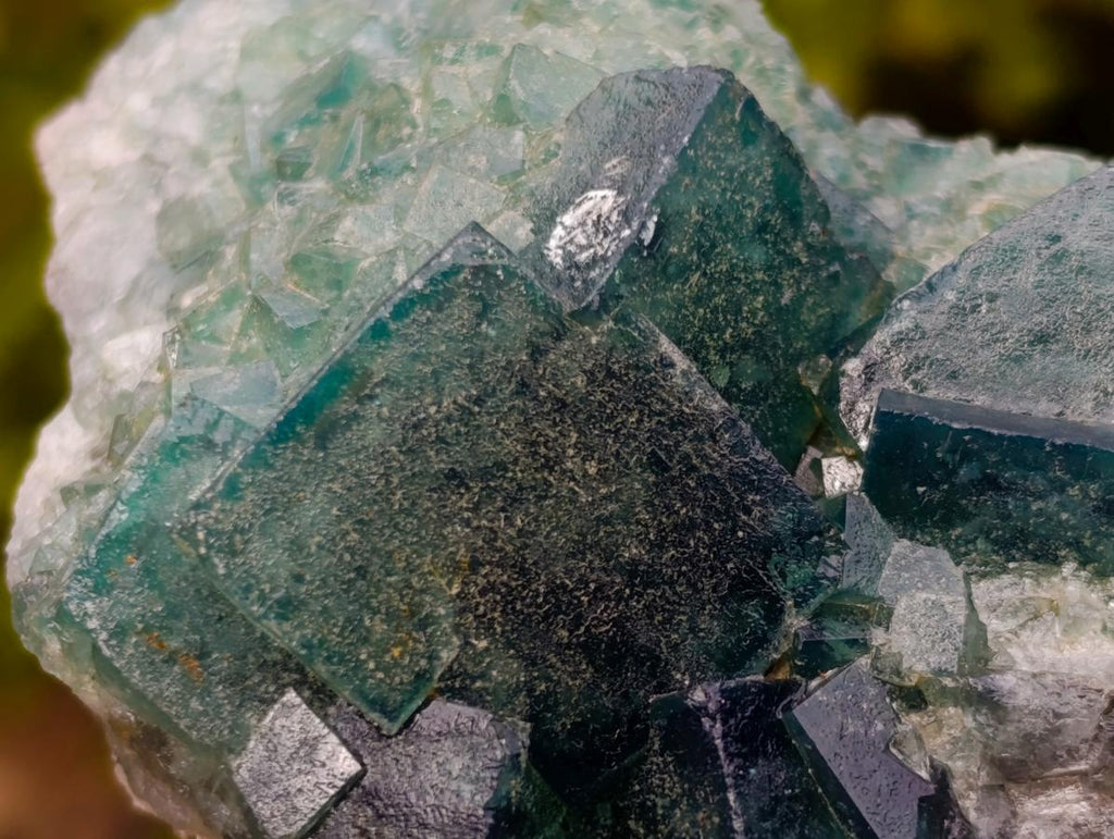 Natural Cubic Green Fluorite Specimen x 1 From Mandrosonoro, Madagascar