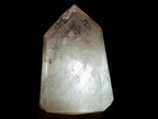 Polished "Harlequin Quartz" Crystal with Lepidolite and Tourmaline Needles x 1 From Madagascar