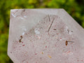 Polished "Harlequin Quartz" Crystal with Lepidolite and Tourmaline Needles x 1 From Madagascar