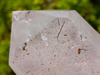 Polished "Harlequin Quartz" Crystal with Lepidolite and Tourmaline Needles x 1 From Madagascar