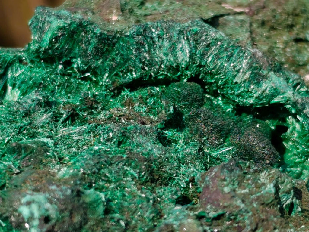 Natural Large Silky Malachite Specimen x 1 From Kasompe, Congo