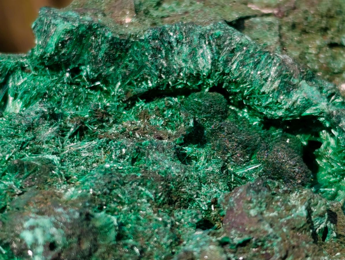Natural Large Silky Malachite Specimen x 1 From Kasompe, Congo