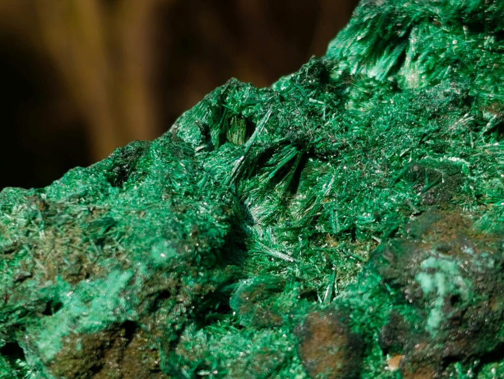 Natural Large Silky Malachite Specimen x 1 From Kasompe, Congo