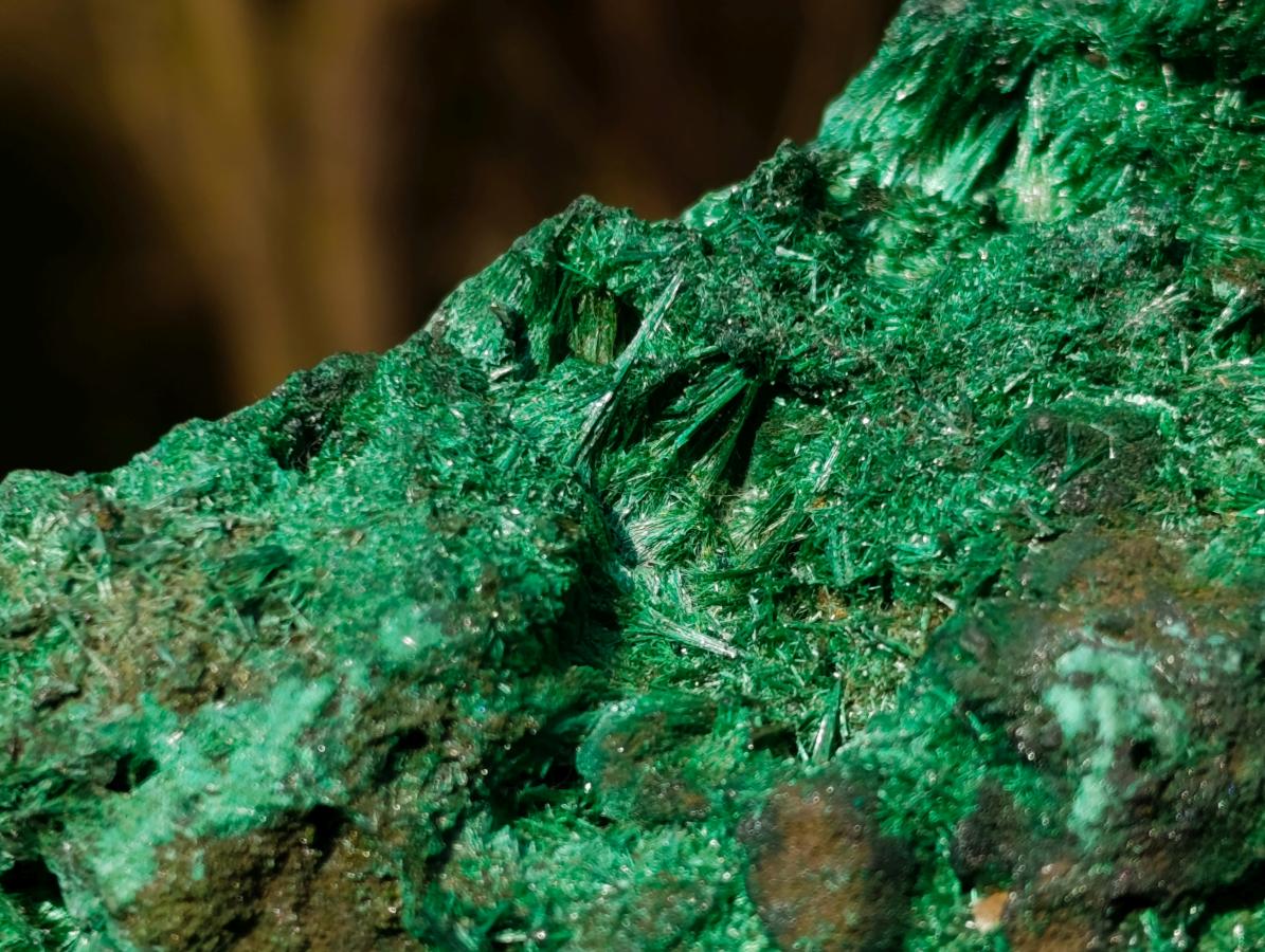 Natural Large Silky Malachite Specimen x 1 From Kasompe, Congo