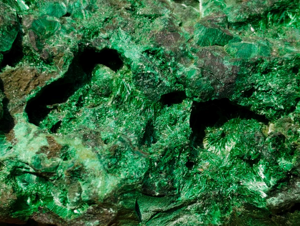 Natural Large Silky Malachite Specimen x 1 From Kasompe, Congo