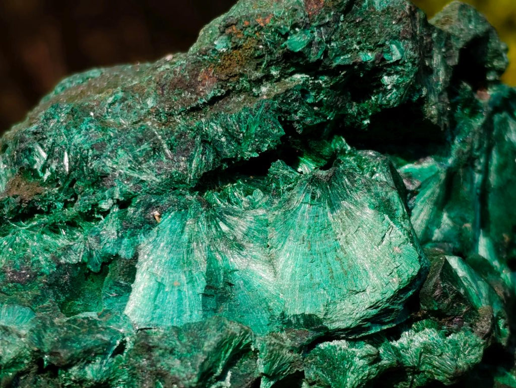Natural Large Silky Malachite Specimen x 1 From Kasompe, Congo
