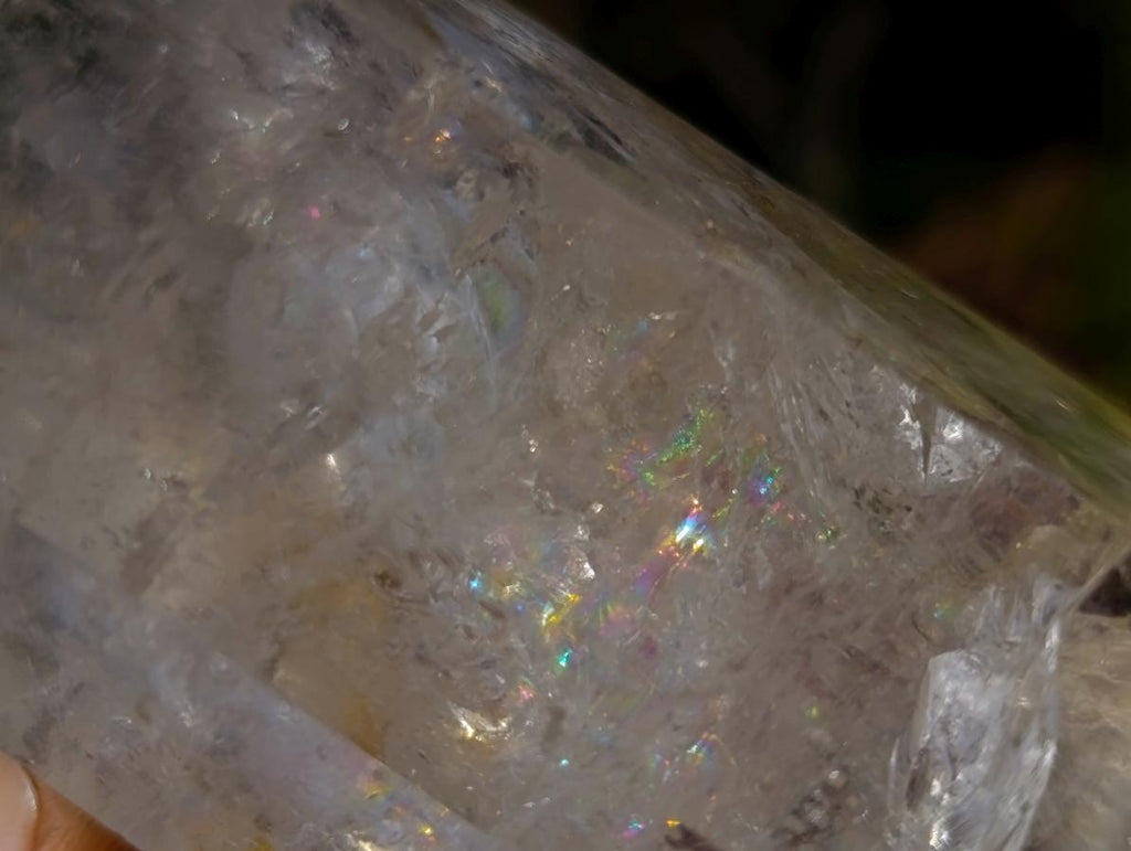 Polished Clear Quartz Display Crystal x 1 From Madagascar