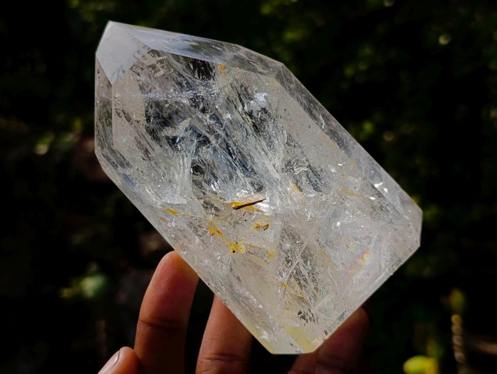 Polished Clear Quartz Display Crystal x 1 From Madagascar