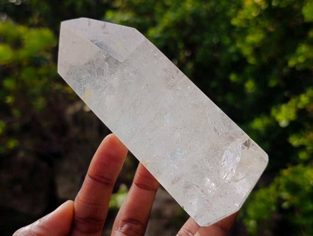 Polished Clear Quartz Display Crystal x 1 From Madagascar
