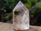 Polished Clear Quartz Crystal with Smokey Phantom x 1 From Akansobe, Madagascar