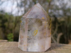 Polished Clear Quartz Crystal with Smokey Phantom x 1 From Akansobe, Madagascar