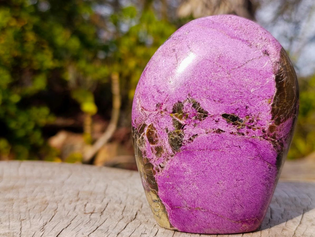 Polished Rare Stichtite Standing Display Piece x 1 From Barberton, South Africa